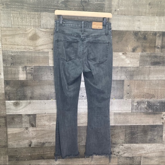 Madewell Cali Demi Boot Button Front Raw Hem Jeans - Picture 3 of 15